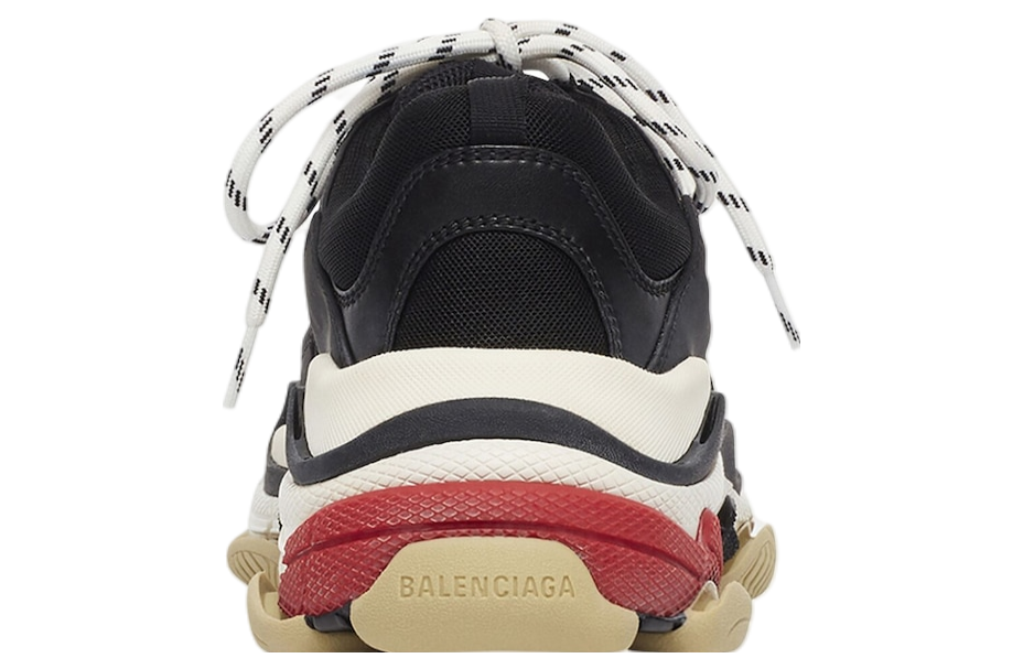 Balenciaga triple s black red white best sale