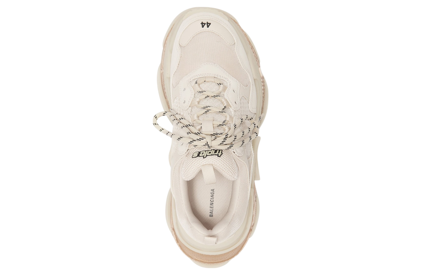 Balenciaga Triple S Clear Sole White Nov 2023 541624W2FB19005 KicksOnFire