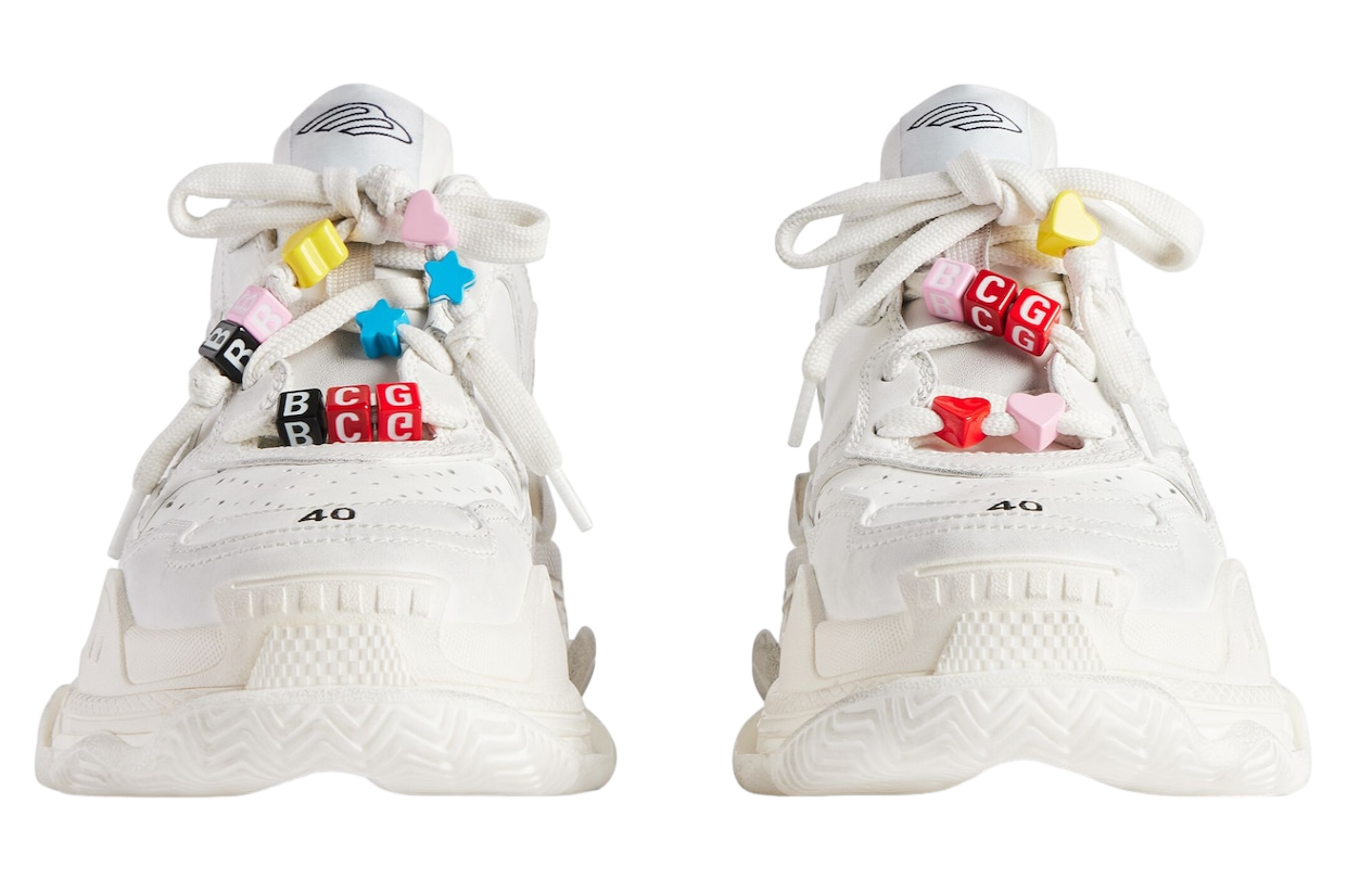 Balenciaga Triple S Sporty With Charms WMNS White - Oct 2025