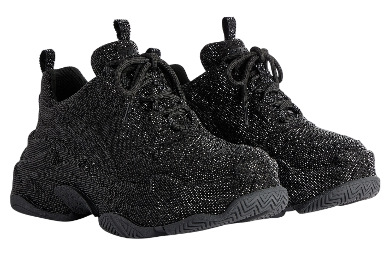 Balenciaga Triple S With Rhinestones WMNS Black