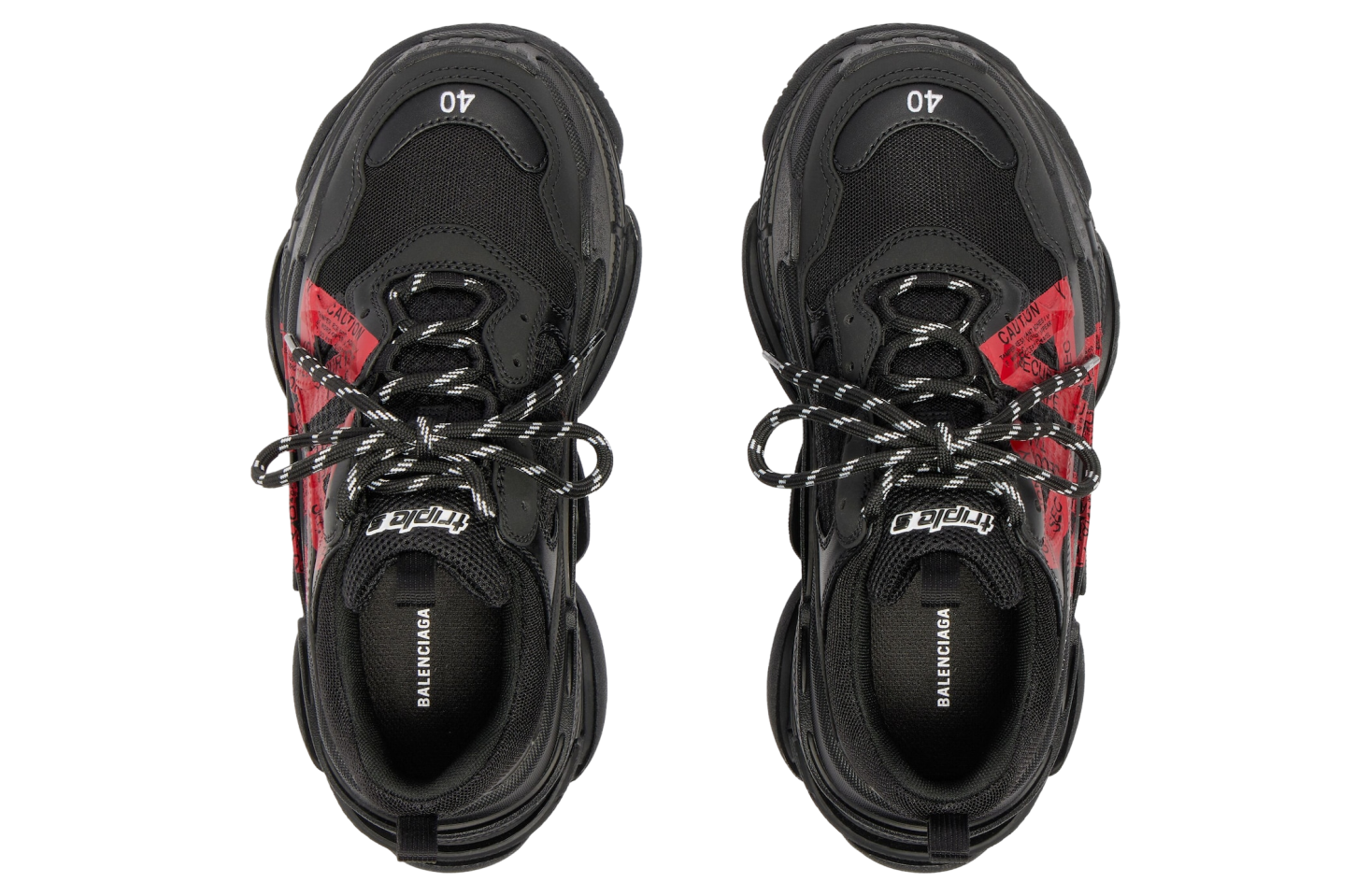 靴 BALENCIAGA Triple S Black Red 40 Balenciaga Triple S 'Black & Red' - Now Available in-store