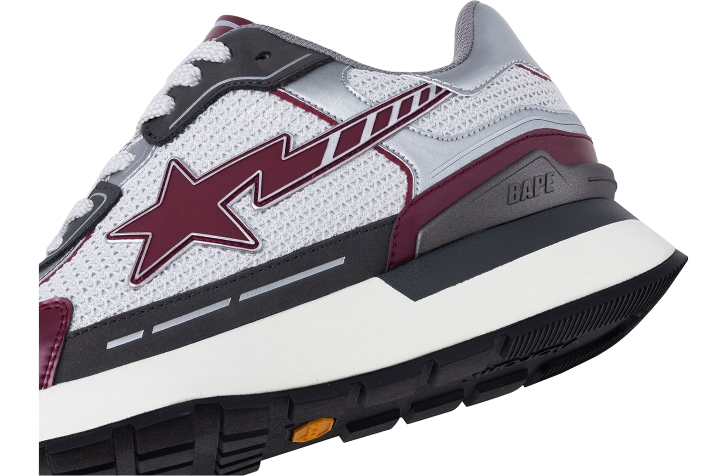 Bape Cross Sta #1 Burgundy