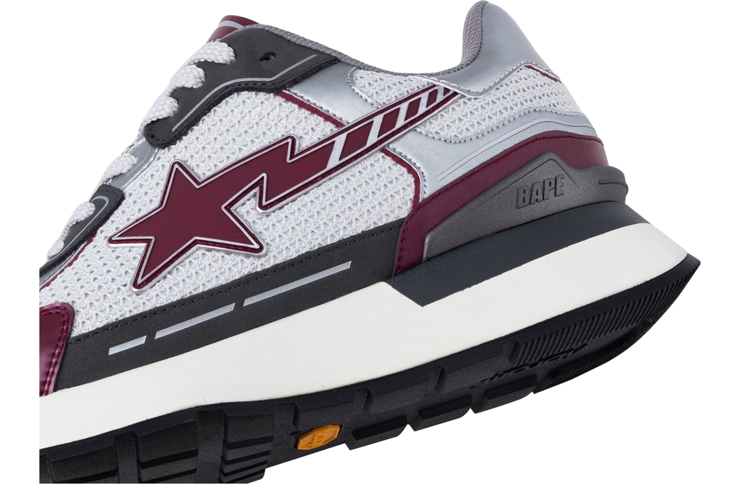 Bape Cross Sta #1 WMNS Burgundy