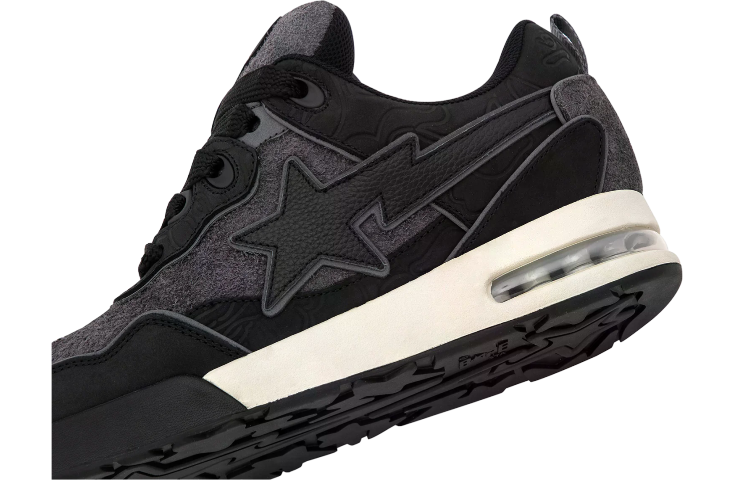 Bape Flip Sta #1 Black / Grey / Black