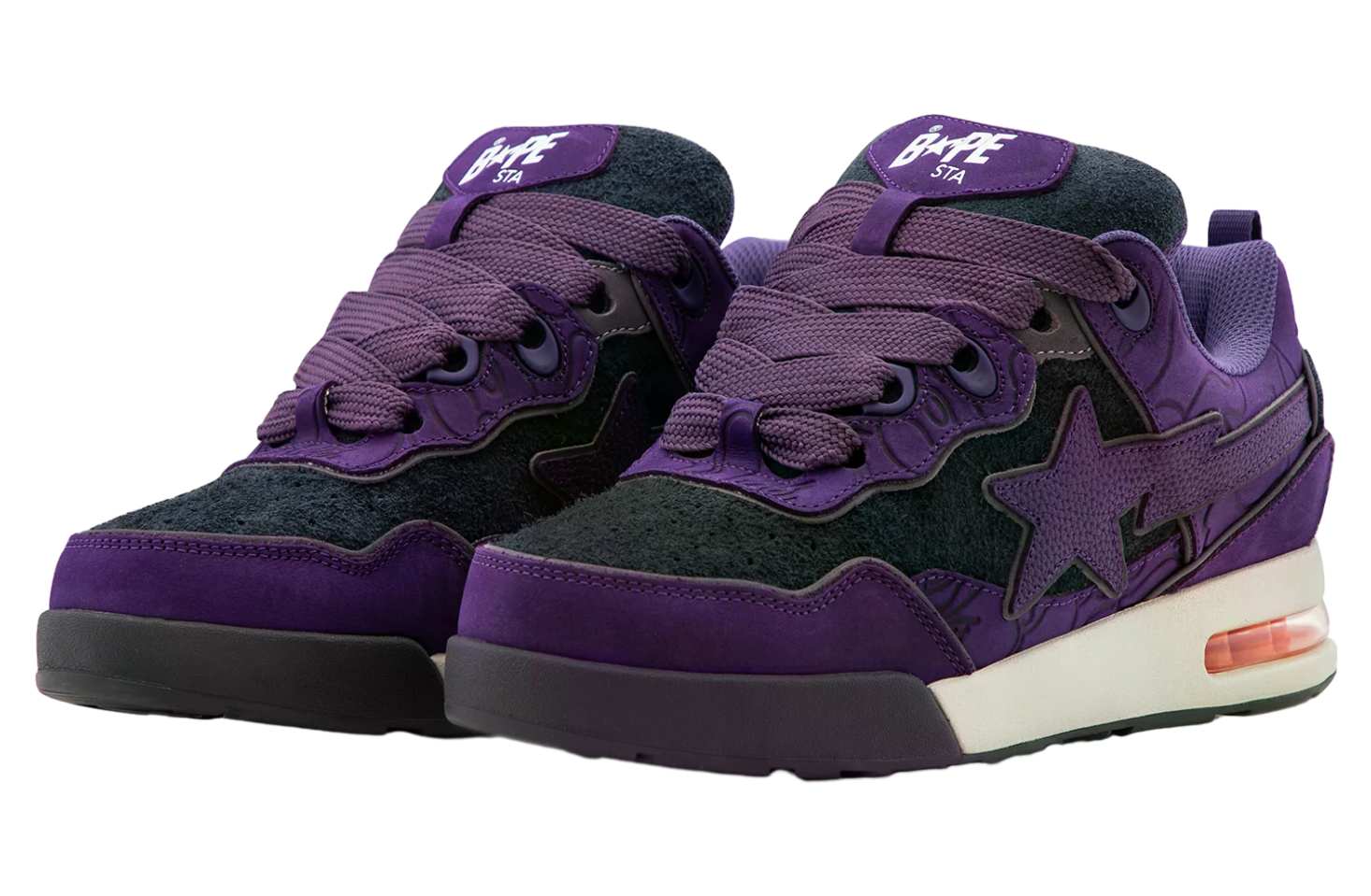 Bape Flip Sta #1 Purple / Black / White