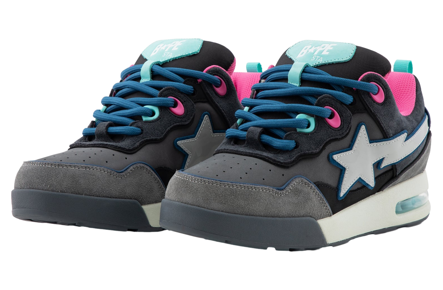 Bape Flip Sta #2 WMNS Black / Blue / Pink