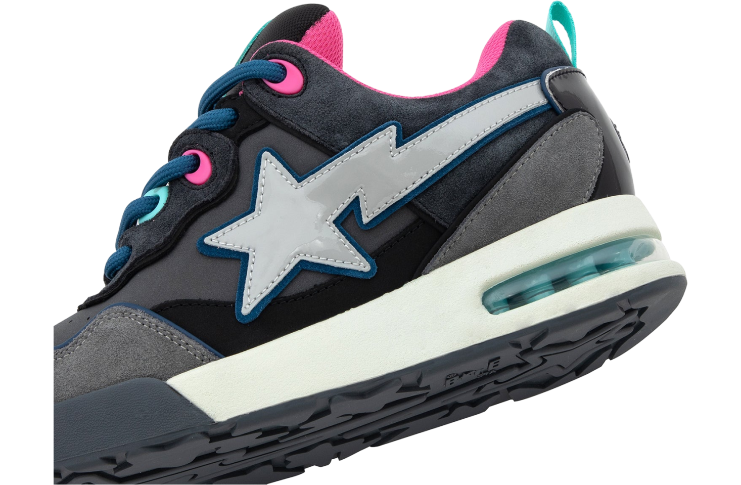 Bape Flip Sta #2 WMNS Black / Blue / Pink