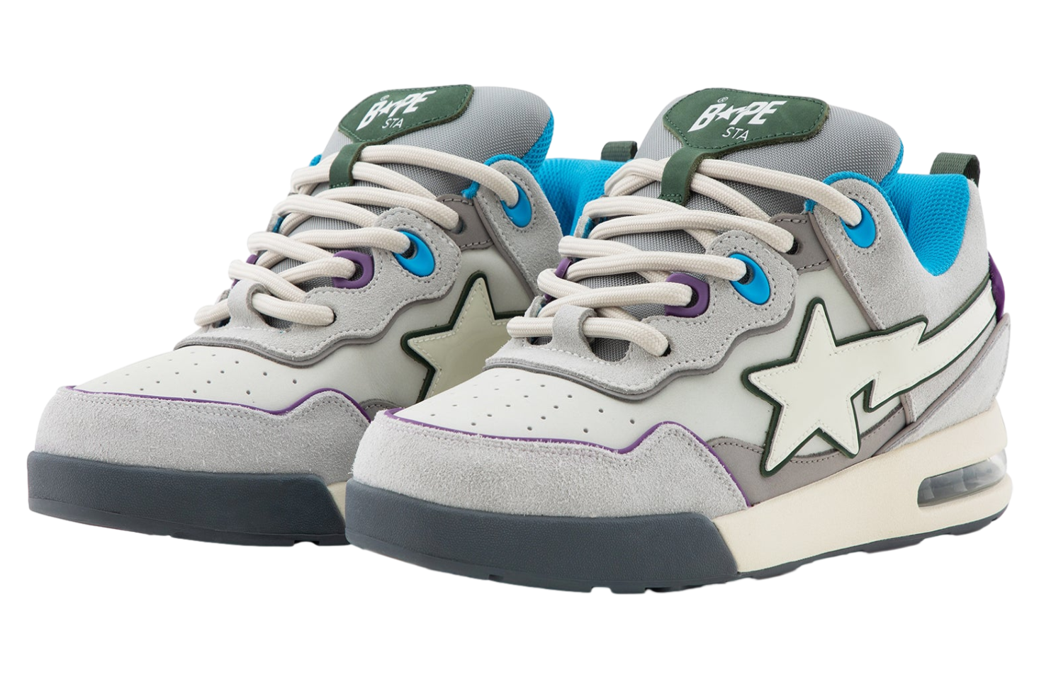 Bape Flip Sta #2 WMNS Gray / Blue