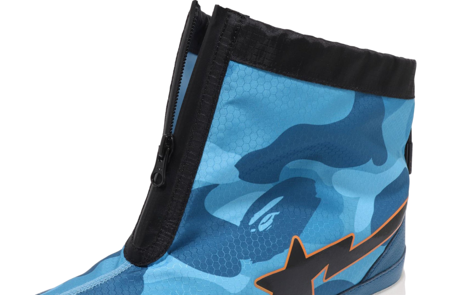 Bape Honeycomb Camo Zip Road Sta Blue