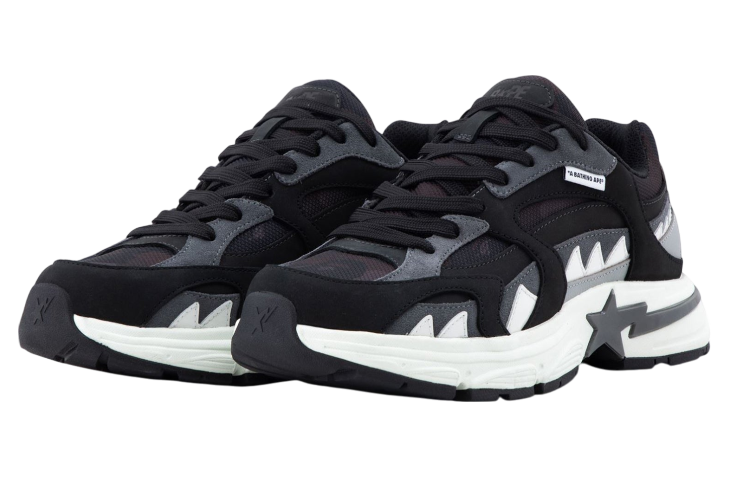 Bape Shark Sta #1 Black / Grey / White