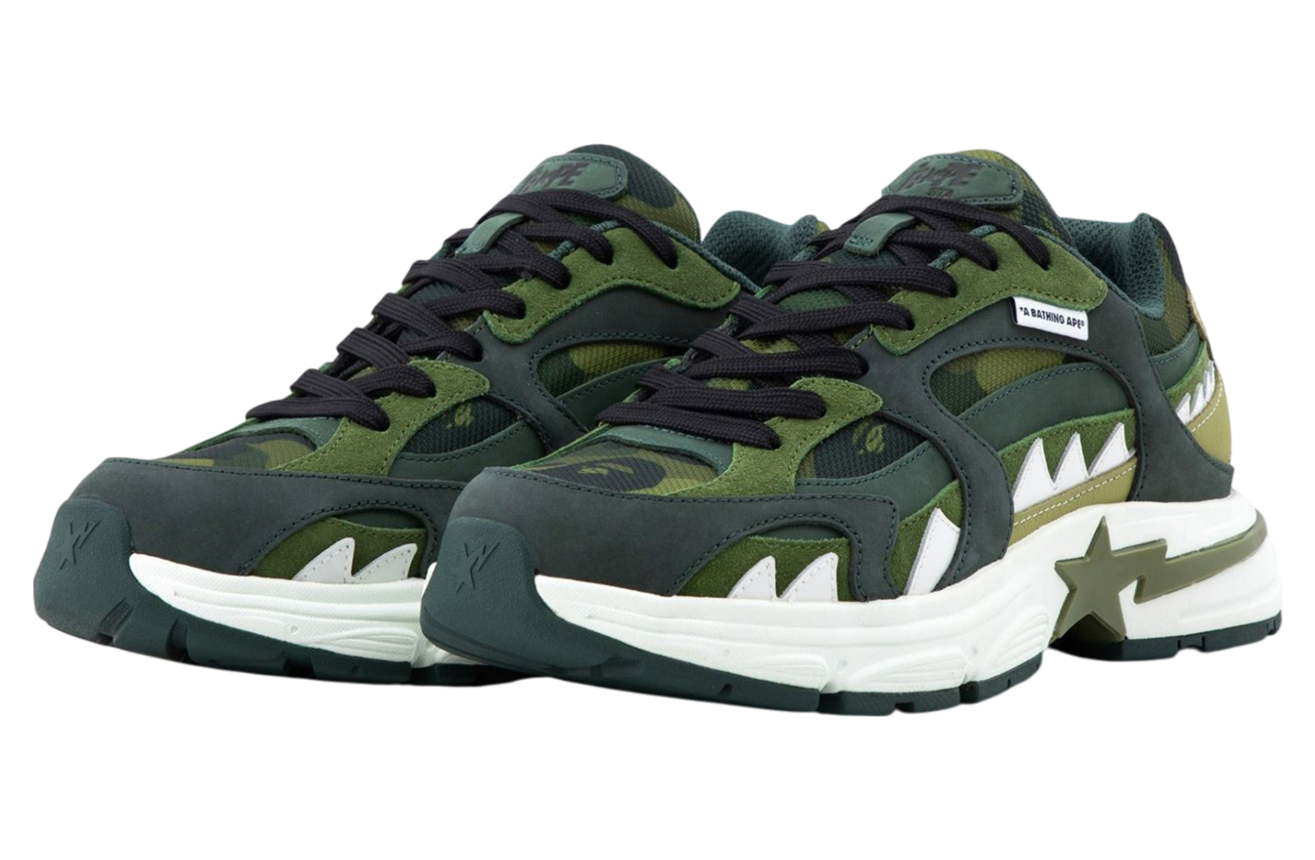 Bape Shark Sta #1 Green / White