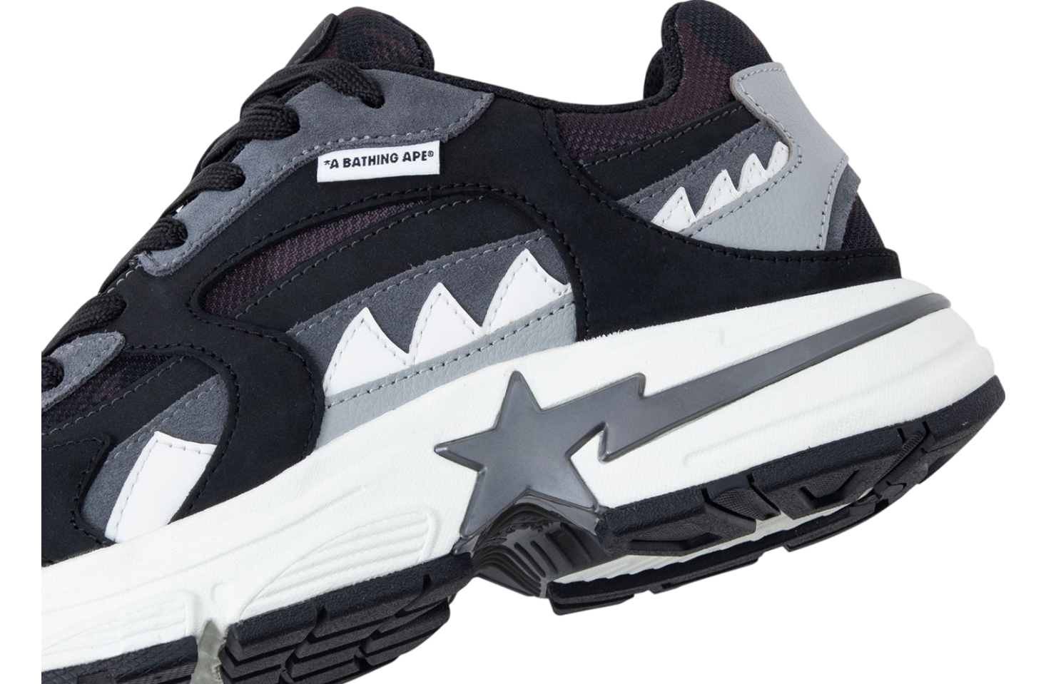 Bape Shark Sta #1 WMNS Black / Grey / White
