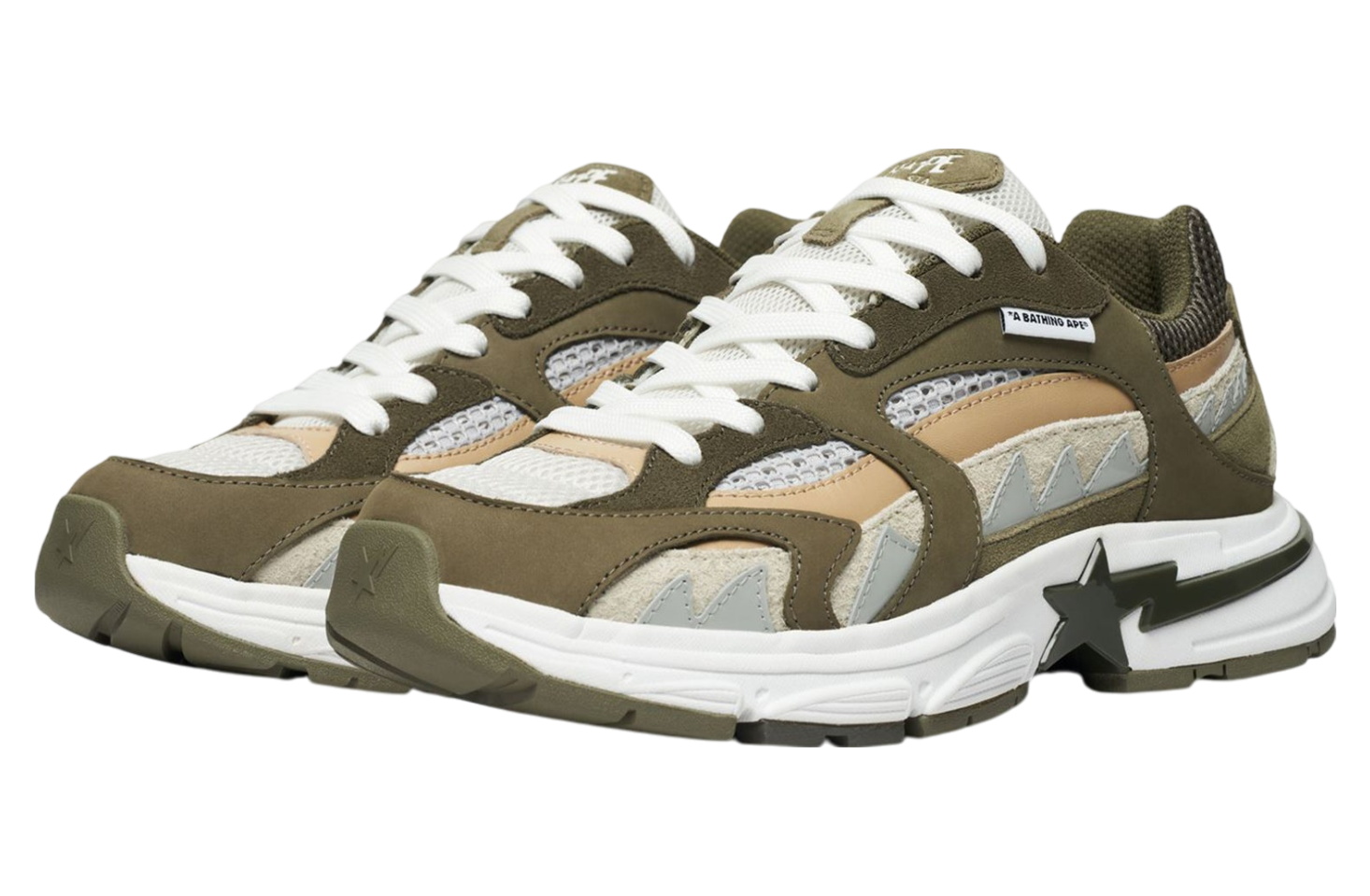 Bape Shark Sta #2 Olive Drab