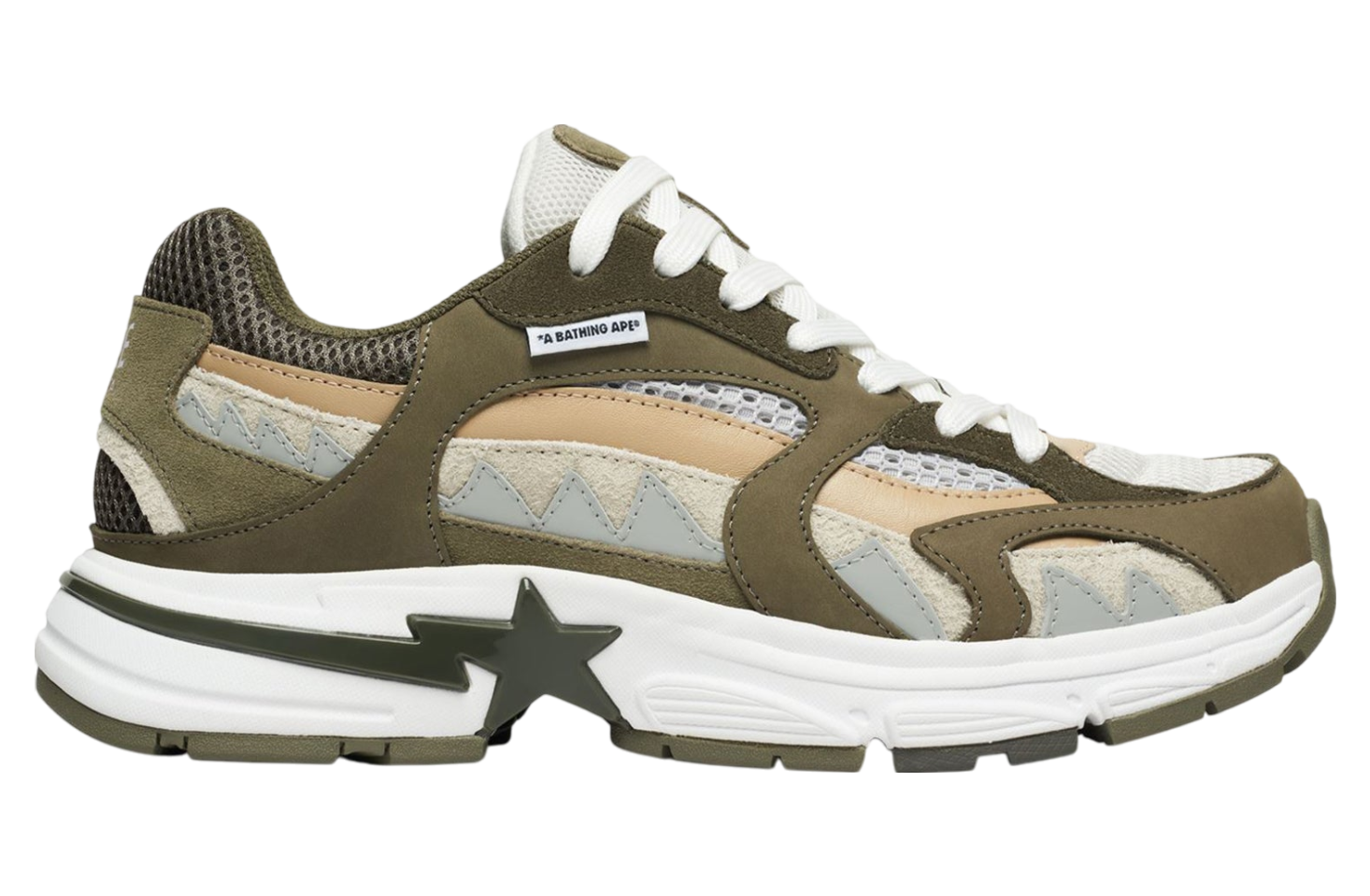 Bape Shark Sta #2 Olive Drab