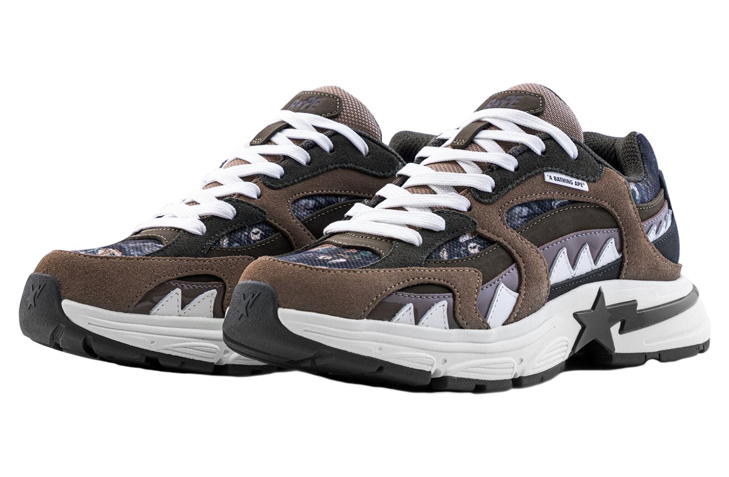 Bape Shark Sta #2 Olive Drab / Black