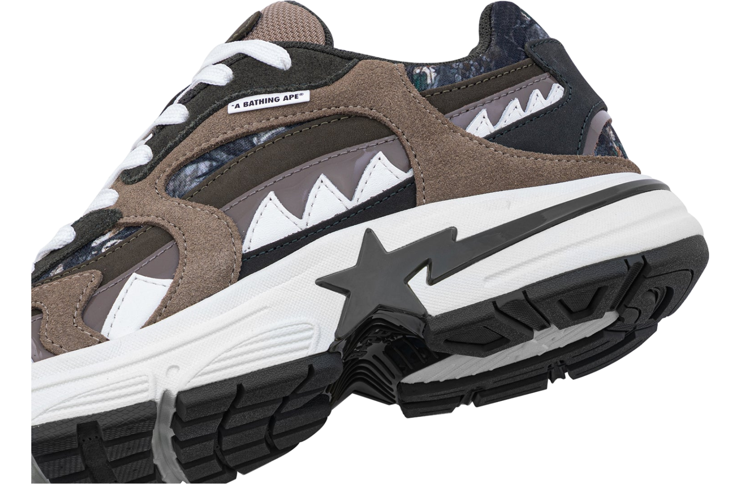 Bape Shark Sta #2 Olive Drab / Black