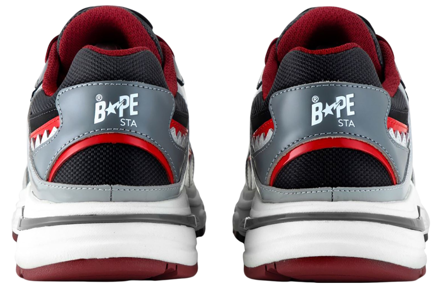 Bape Shark Sta #3 WMNS Gray / Red - Apr 2025 - 1L30-291-320-Gray
