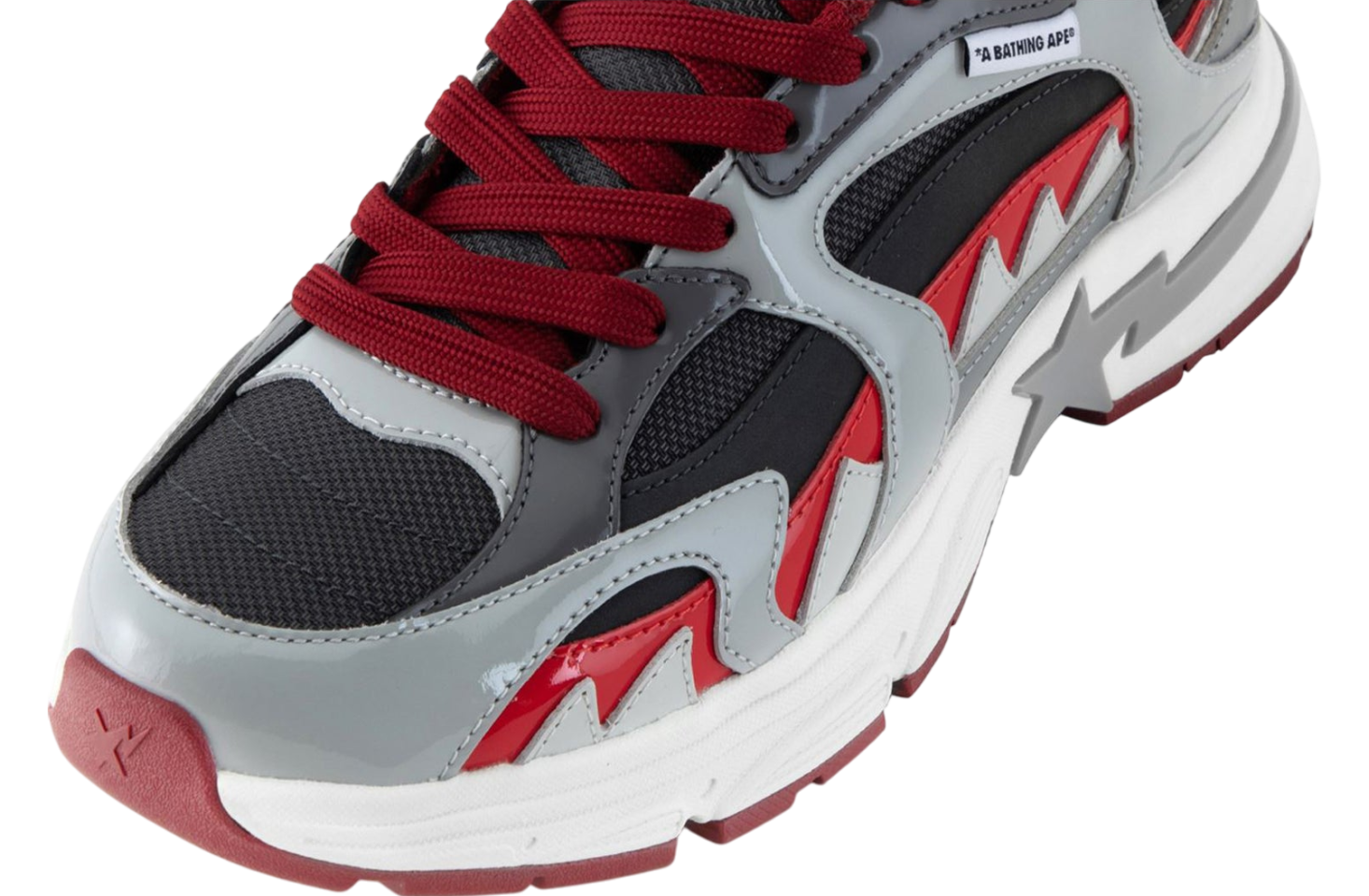 Bape Shark Sta #3 WMNS Gray / Red - Apr 2025 - 1L30-291-320-Gray