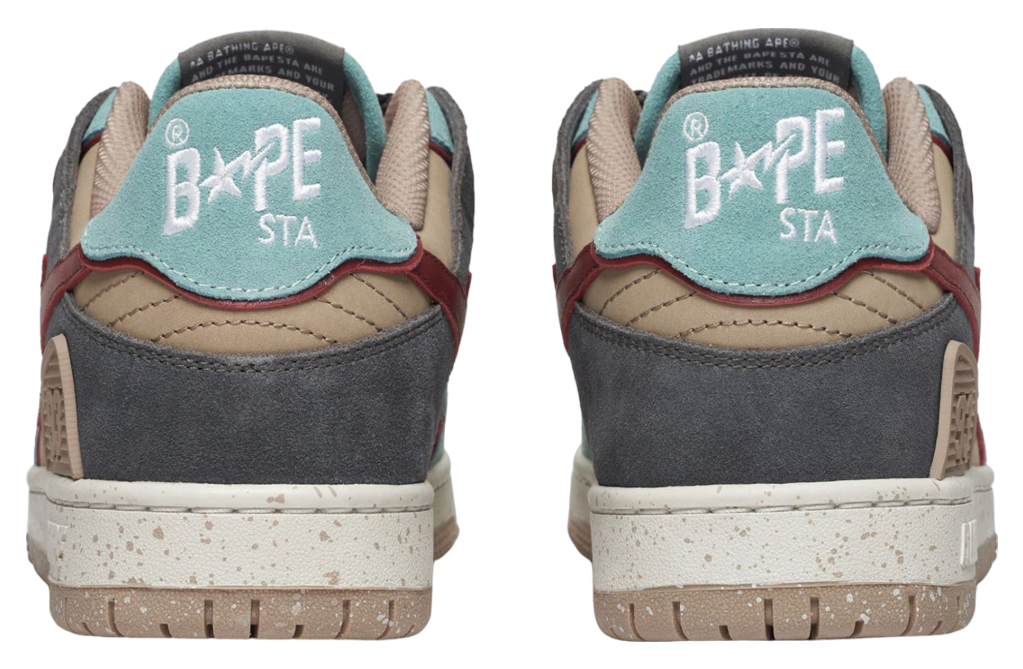 Bape Sk8 Sta #4 Olive Drab / Burgundy