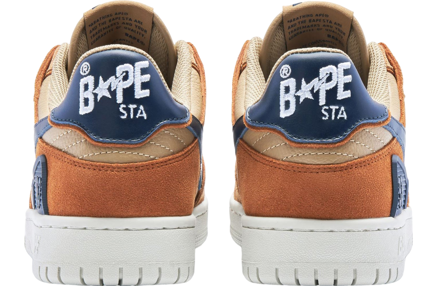 Bape Sk8 Sta #4 Tan / Navy