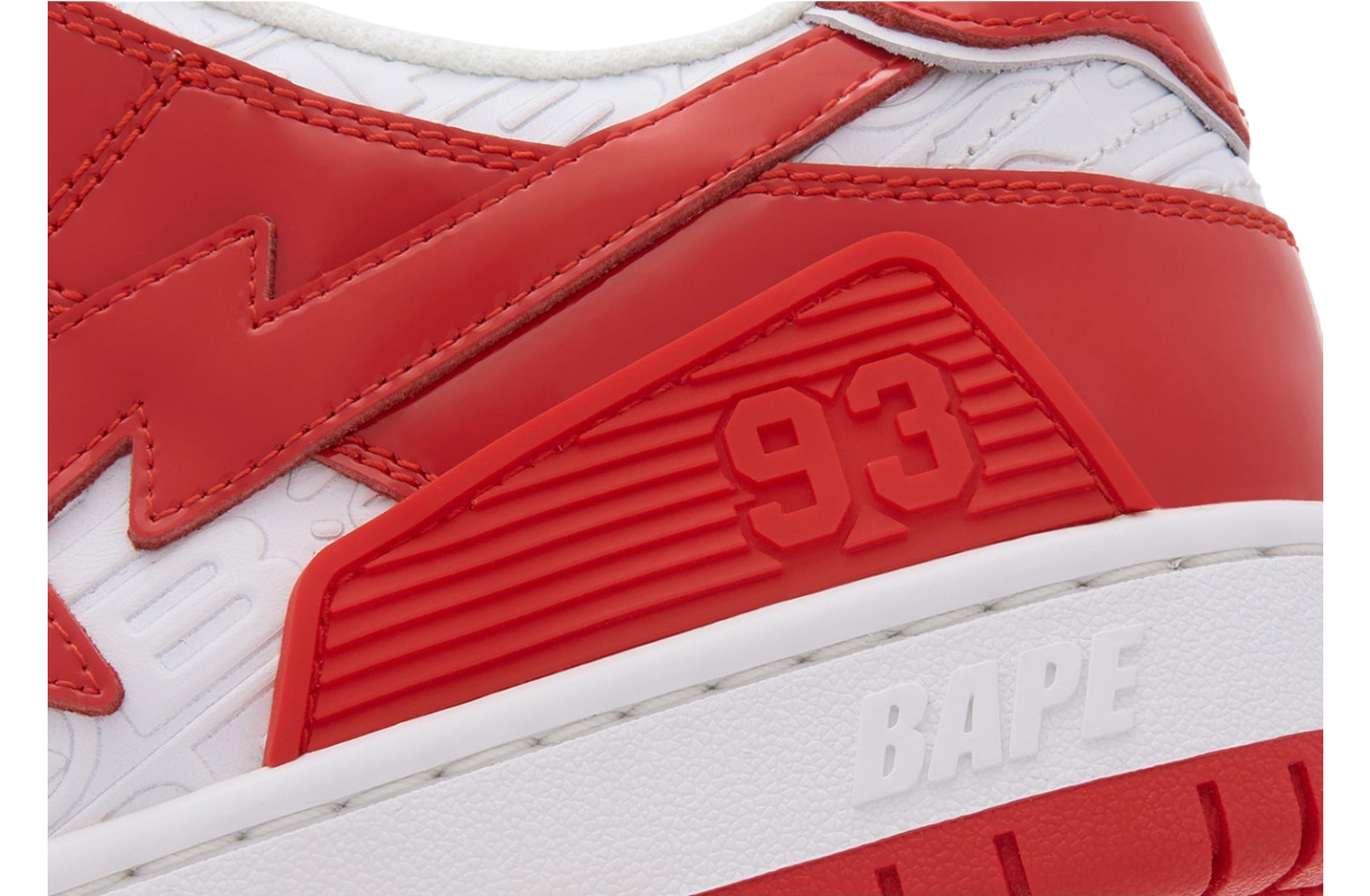 Bape Sk8 Sta #5 Red / White