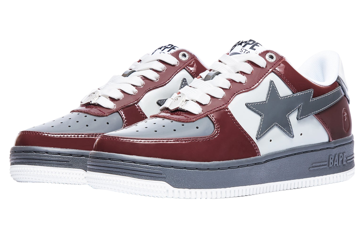 Bape Sta #2 WMNS Gray X Red