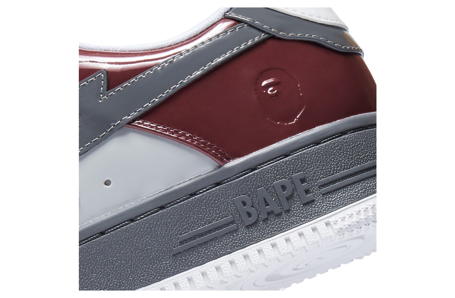 Bape Sta #2 WMNS Gray X Red