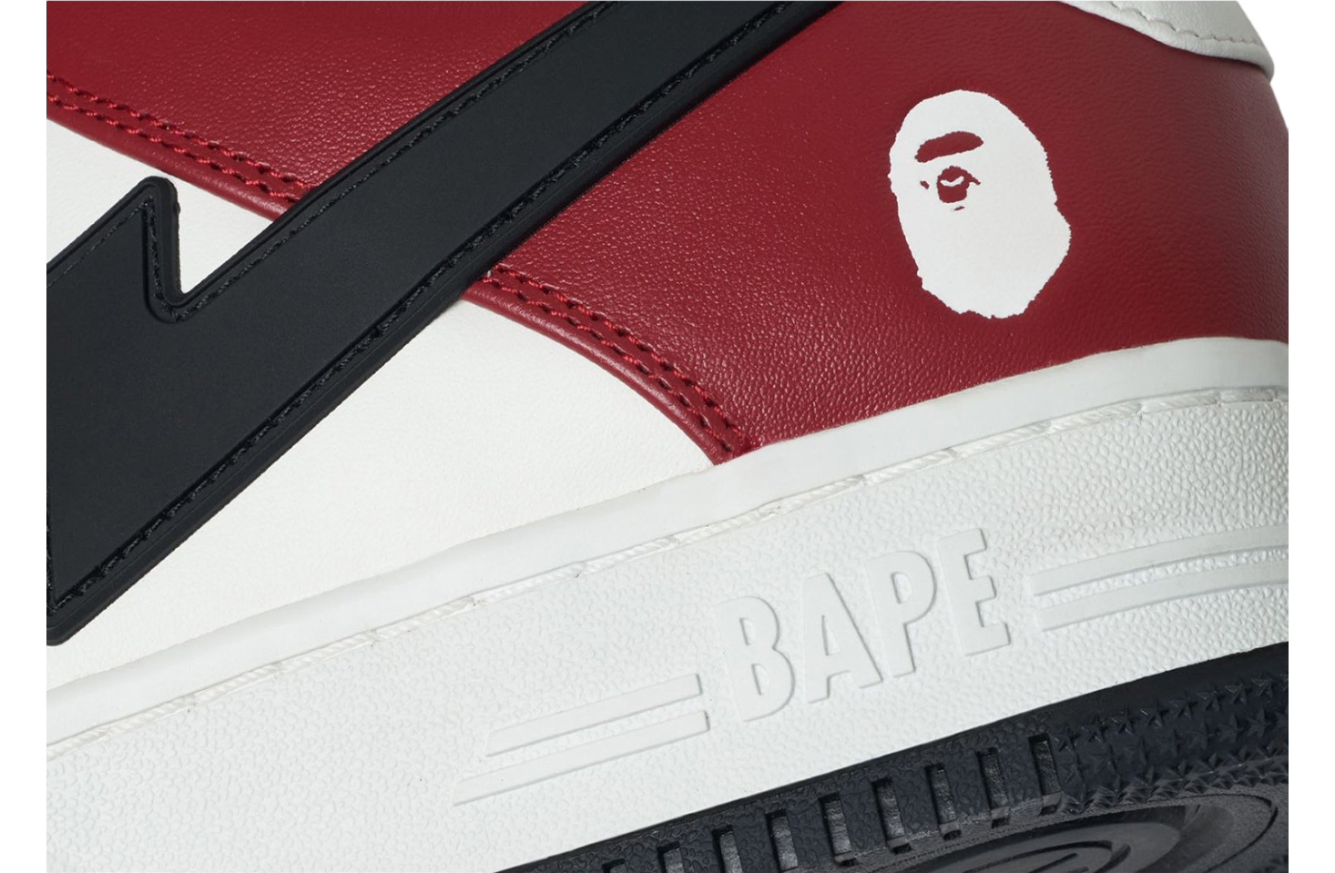 Bape Sta OS #2 White / Red / Black