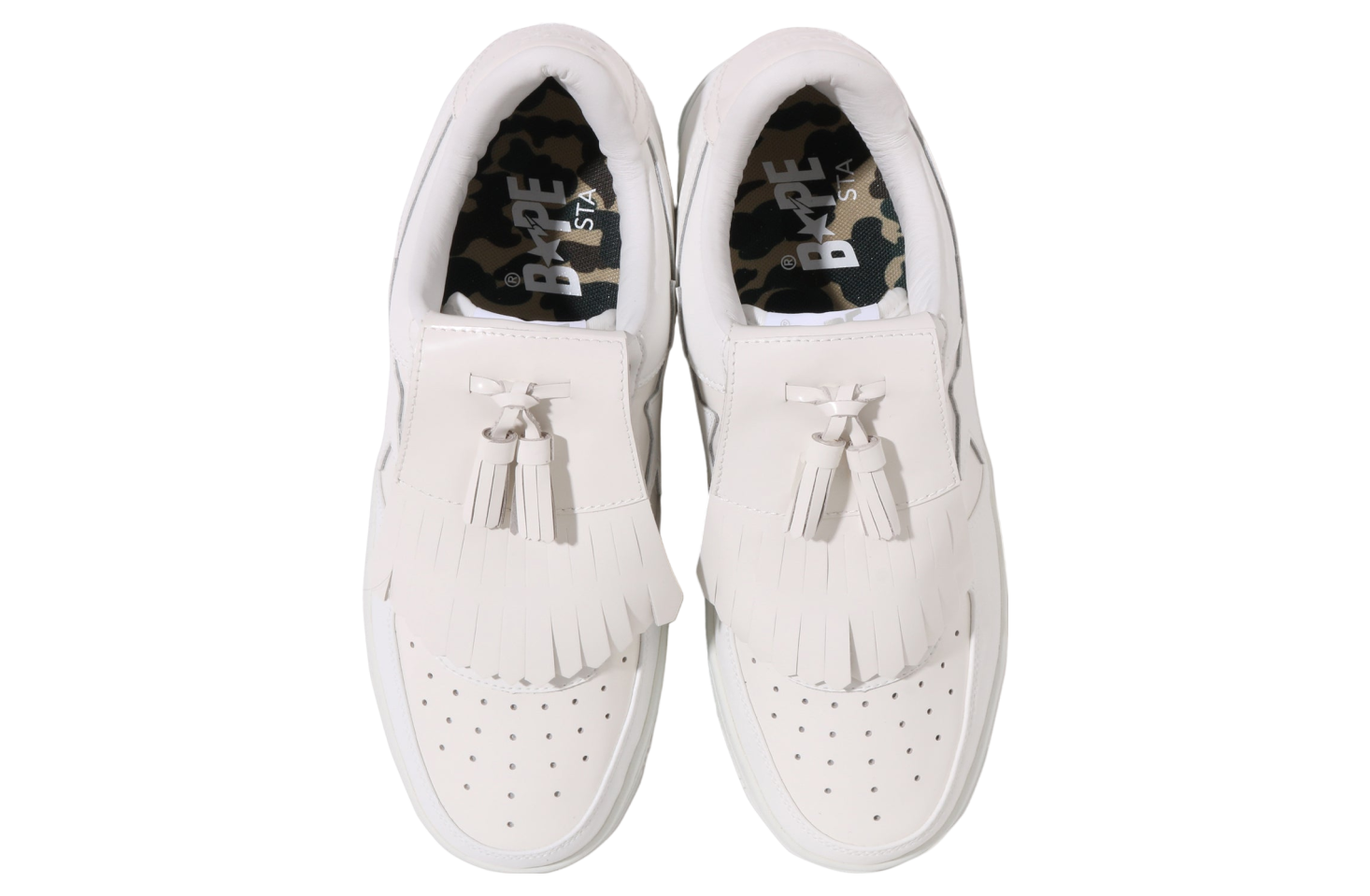 Bape Sta Quilt Tassel White