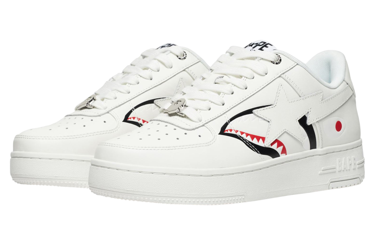 Bape Sta Shark WMNS White Sep 2024 1K80 291 307 White KicksOnFire