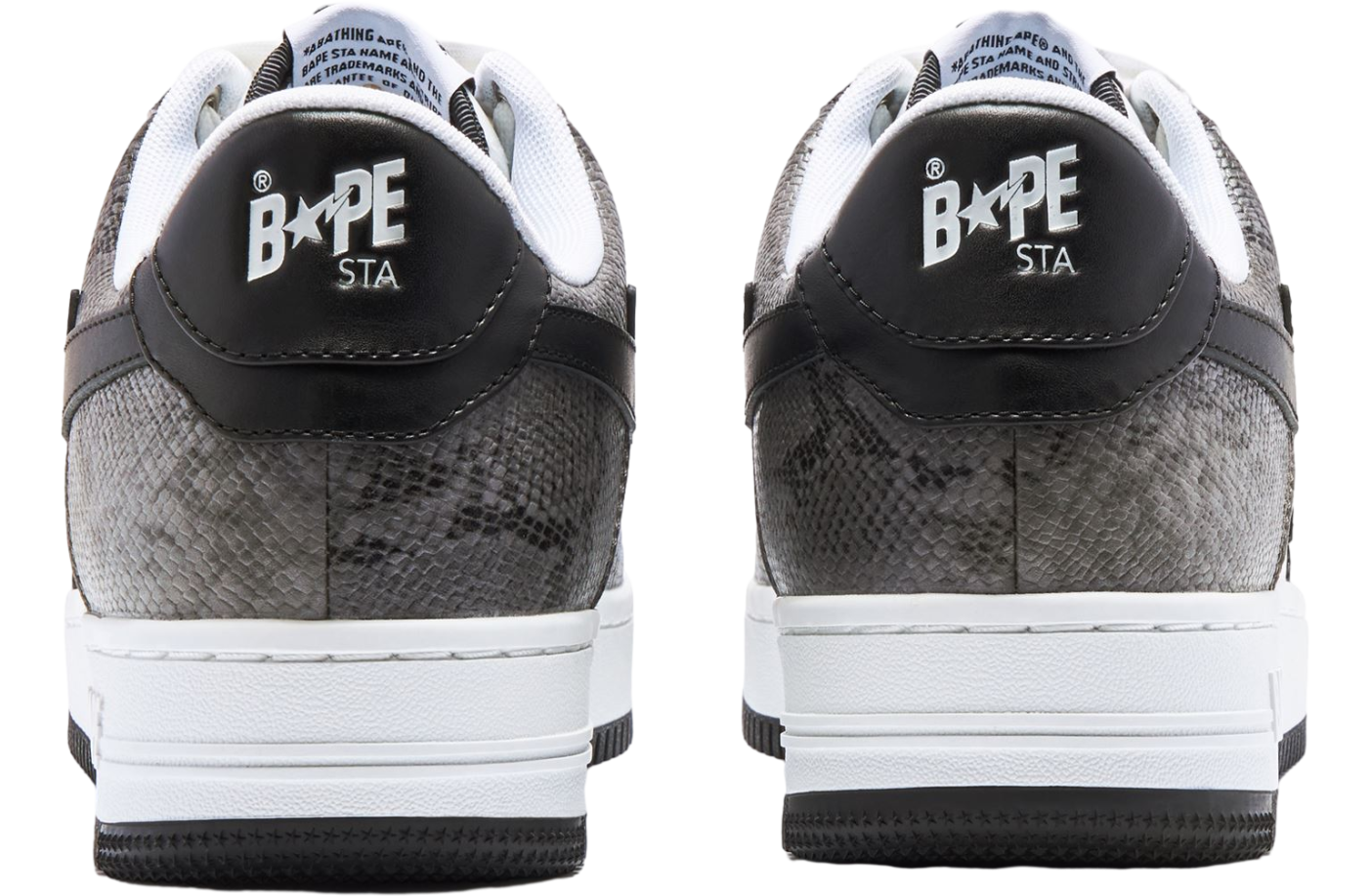 Bape Sta Snake WMNS Black / Grey / White - Jan 2026 - 1I80-291-009