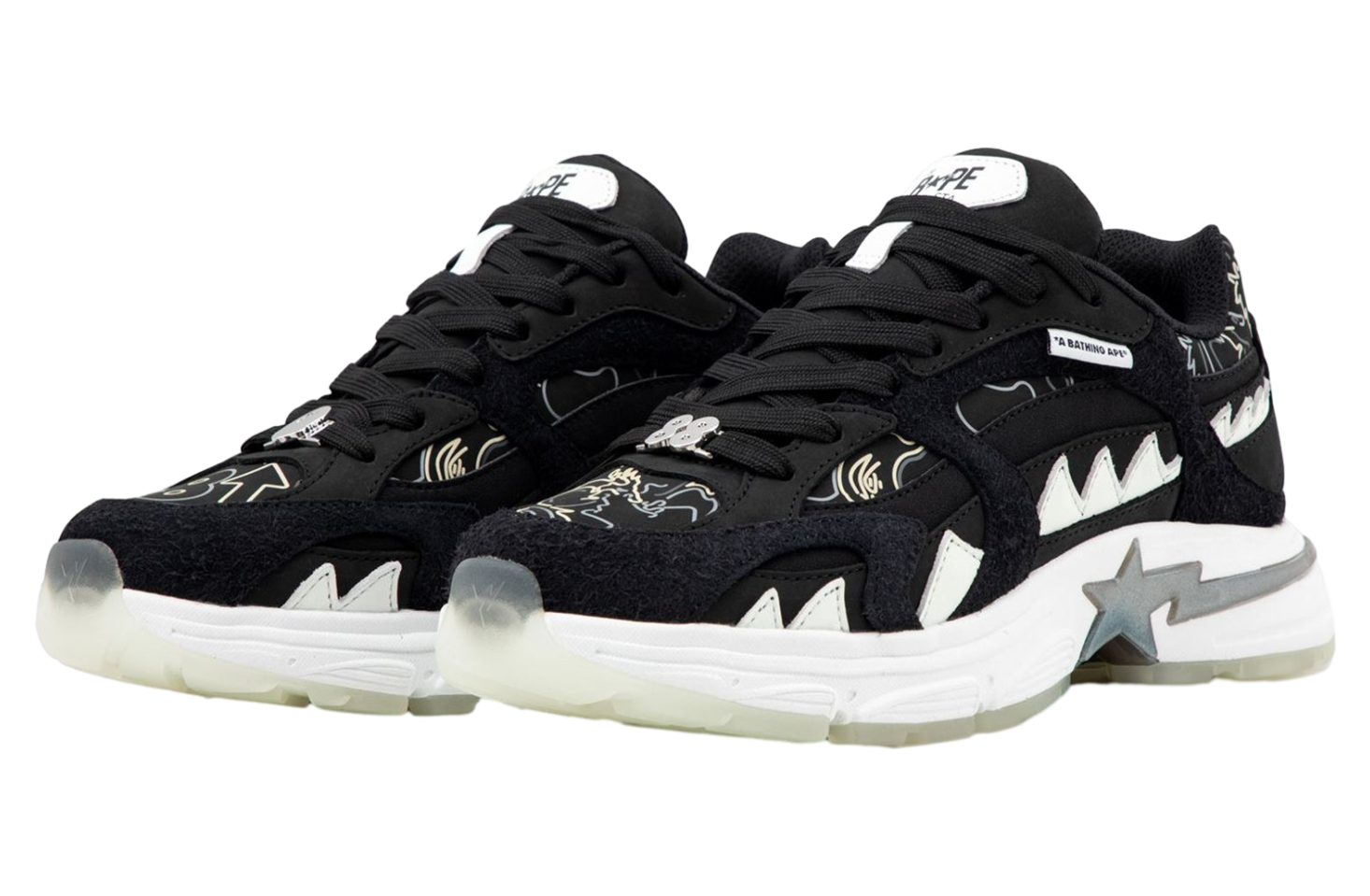 Bape X 88rising Shark Sta WMNS Black