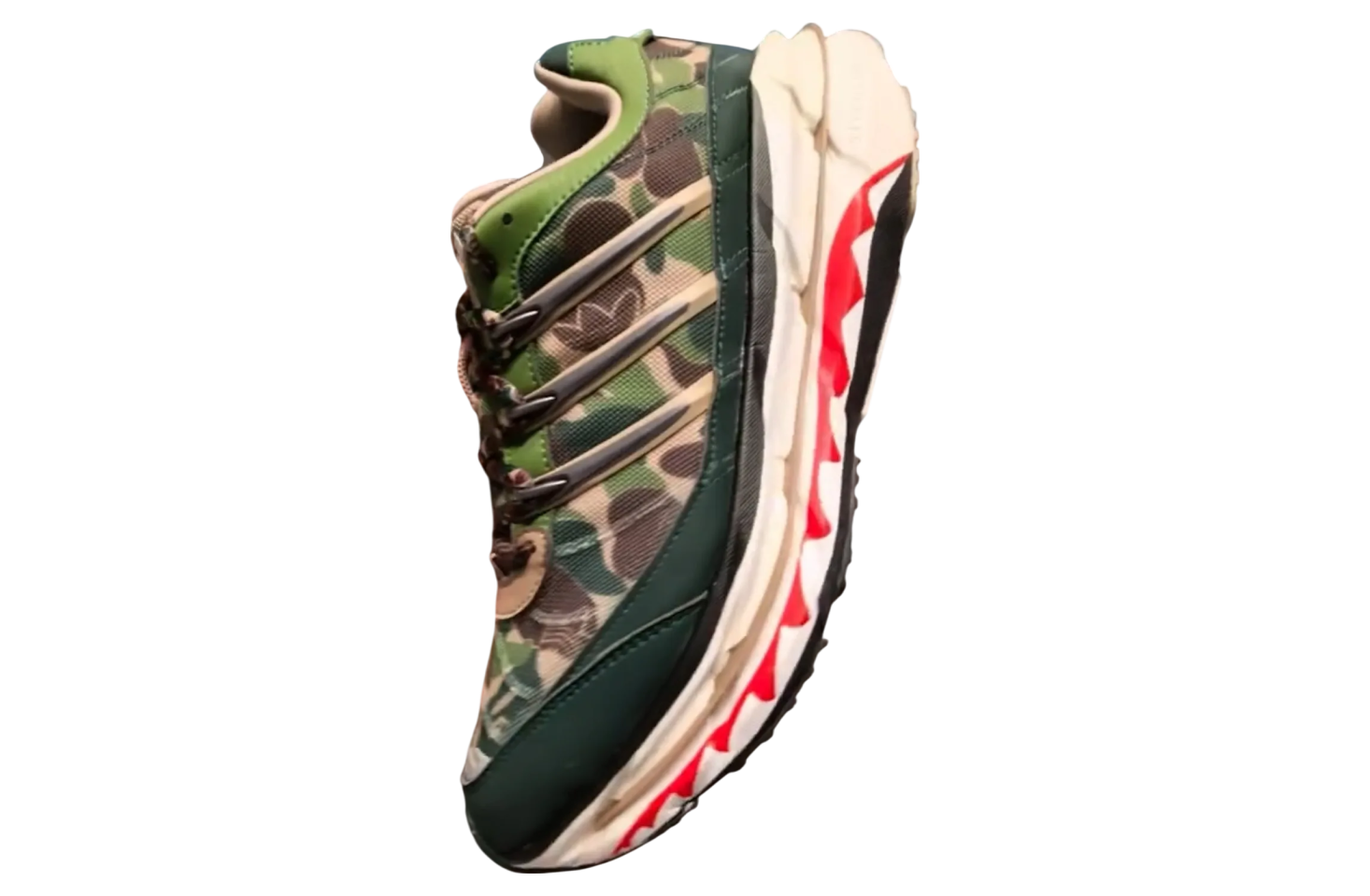 Bape X Adidas Adistar Hrmy Green Camo