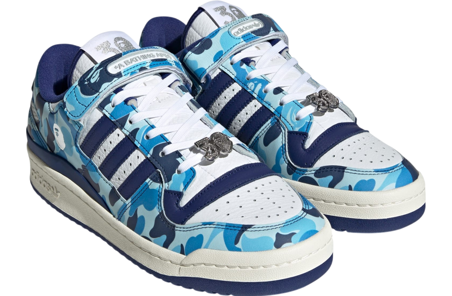 BAPE x adidas Forum 84 Low 30th Anniversary Blue Camo