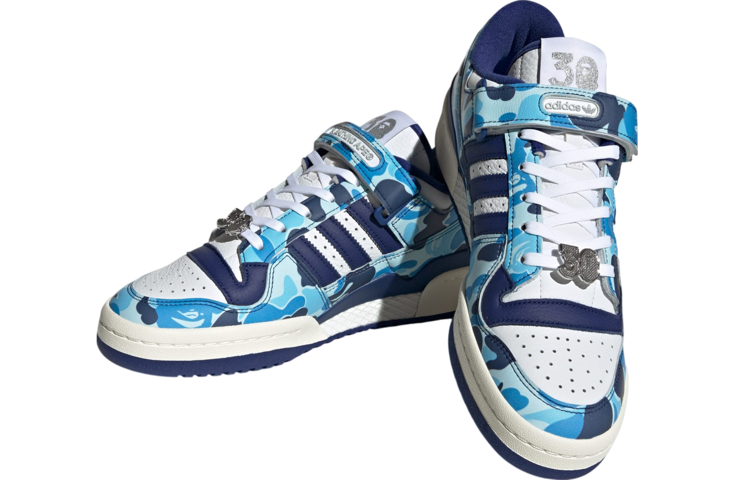 BAPE x adidas Forum 84 Low 30th Anniversary Blue Camo