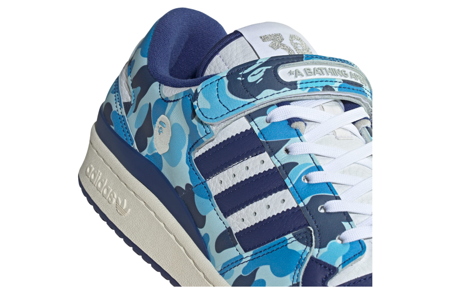 BAPE x adidas Forum 84 Low 30th Anniversary Blue Camo