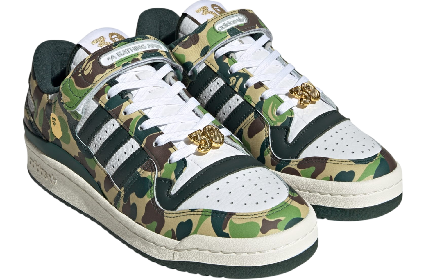 BAPE x adidas Forum 84 Low 30th Anniversary Green Camo