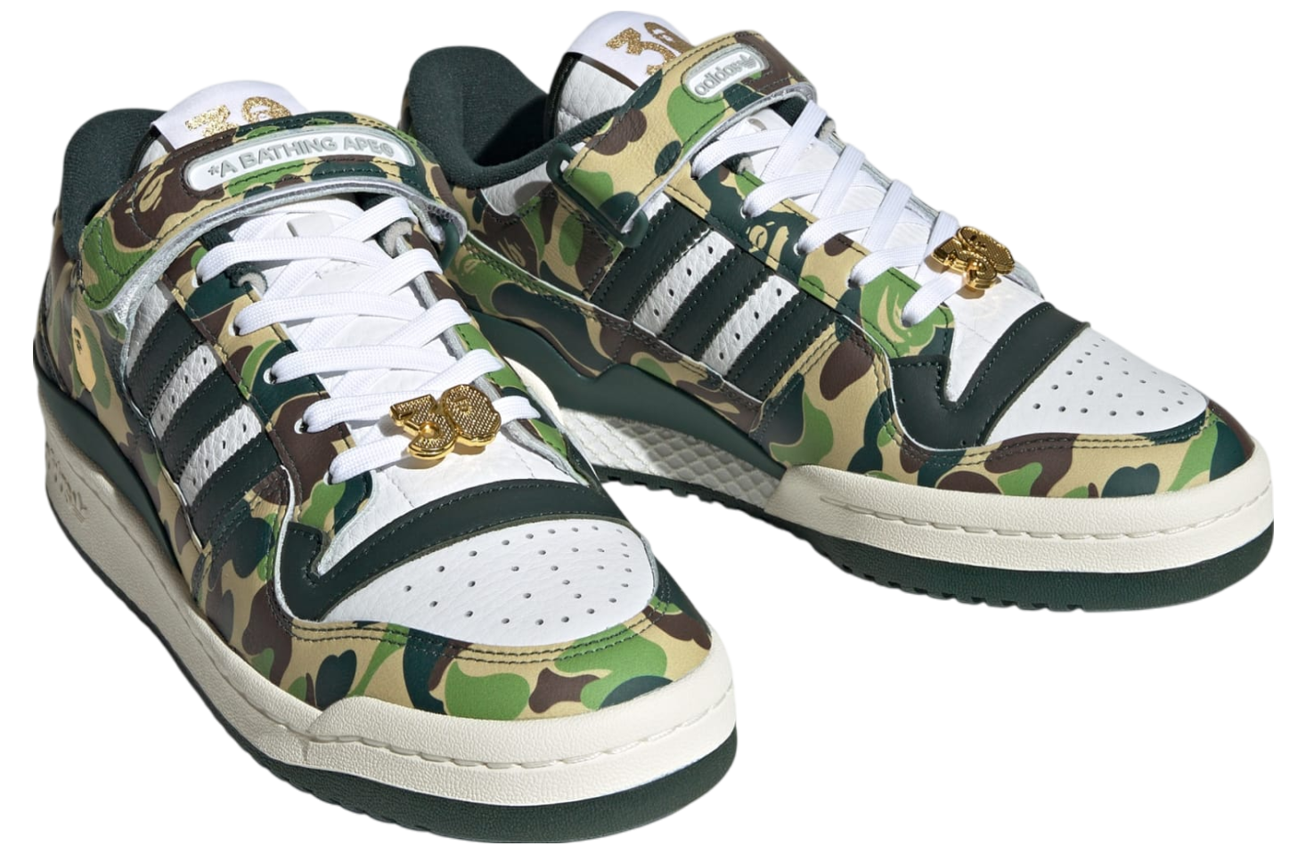 BAPE x adidas Forum 84 Low 30th Anniversary Green Camo