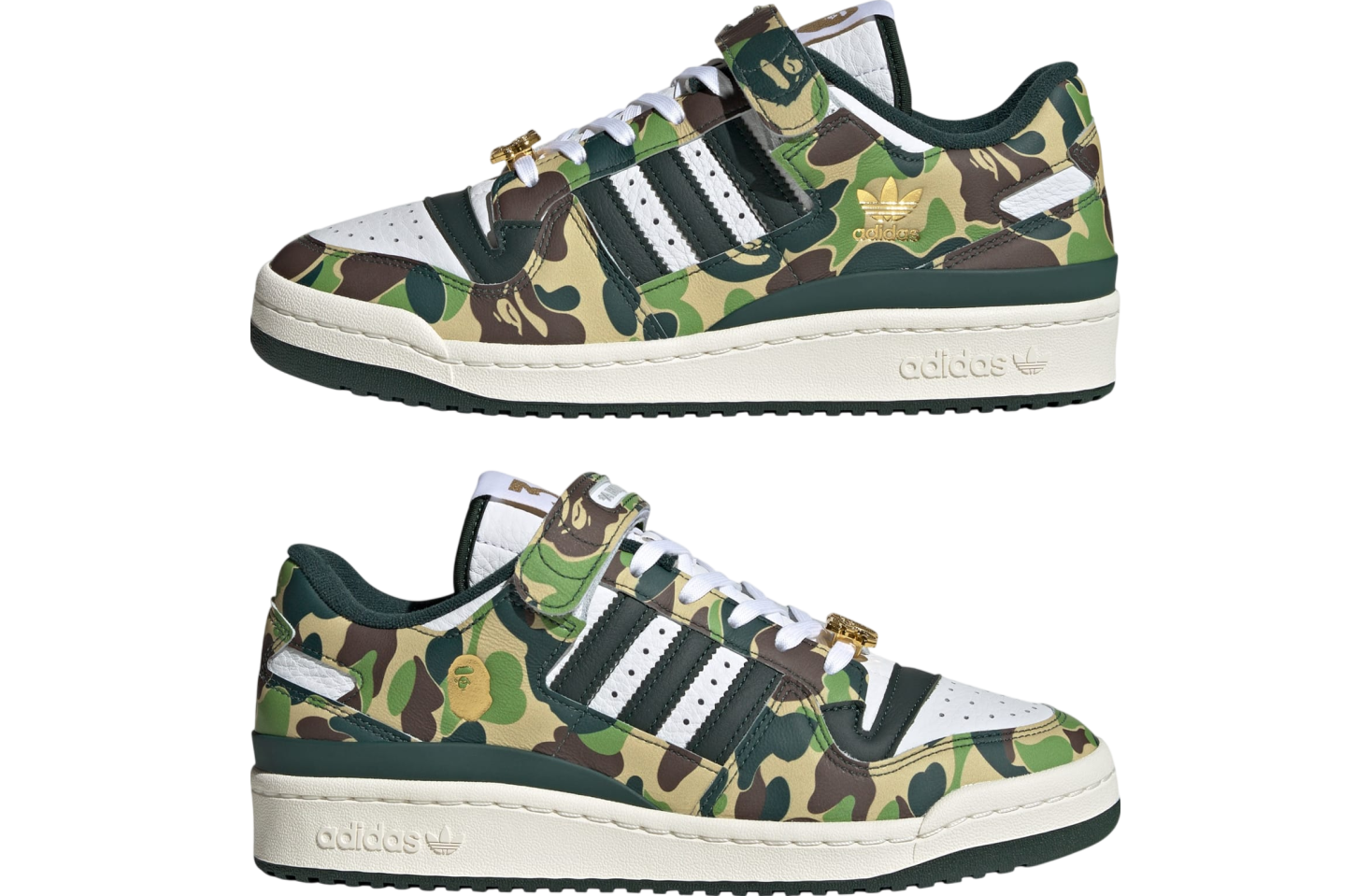 BAPE x adidas Forum 84 Low 30th Anniversary Green Camo