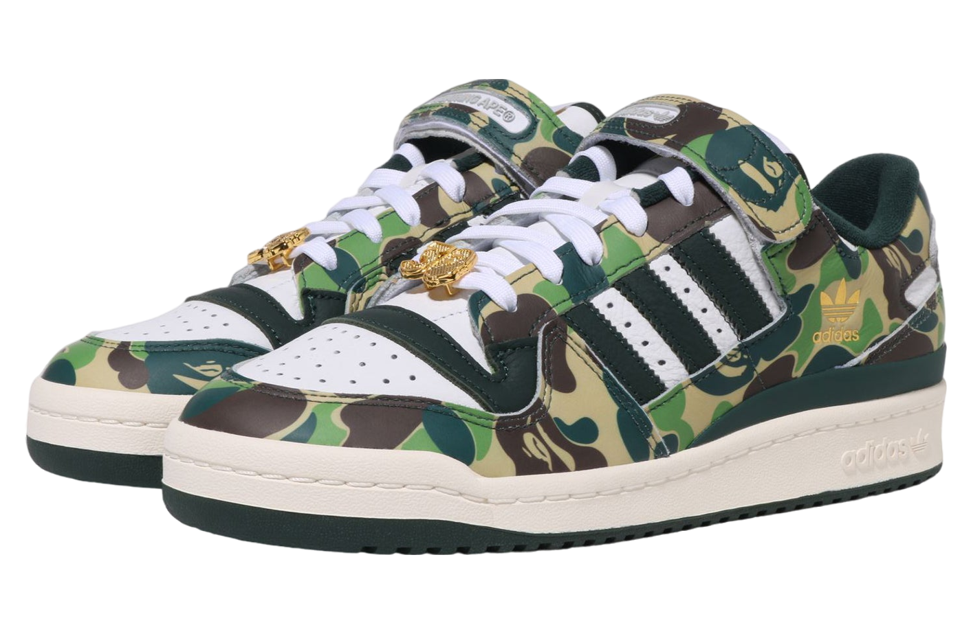 Bape X Adidas Forum 84 Low Abc Camo Green