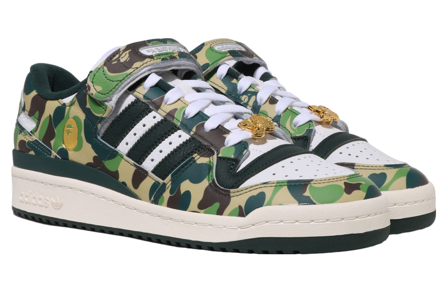 Bape X Adidas Forum 84 Low Abc Camo Green