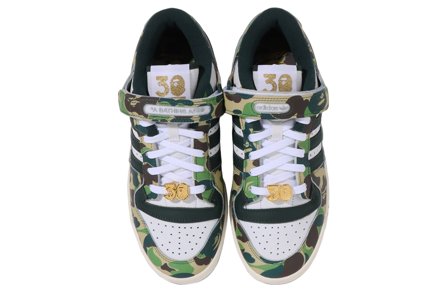 Bape X Adidas Forum 84 Low Abc Camo Green