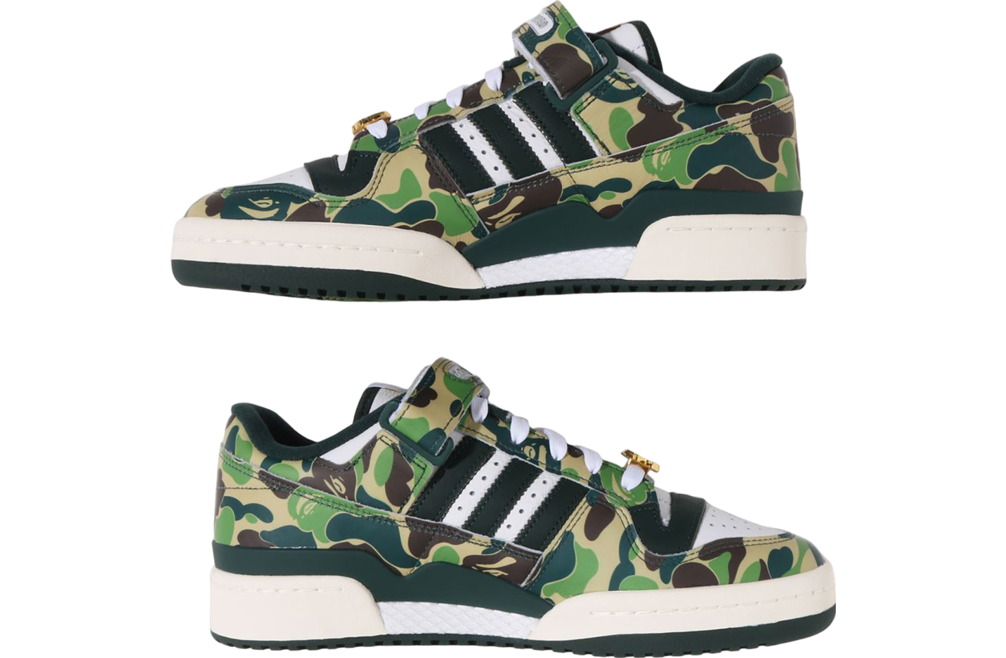 Bape X Adidas Forum 84 Low Abc Camo Green