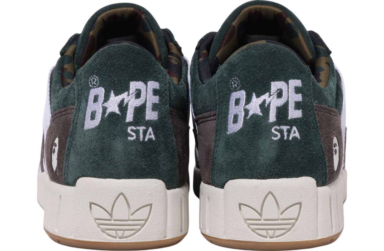 Bape X Adidas N Bape 1st Camo Green / White