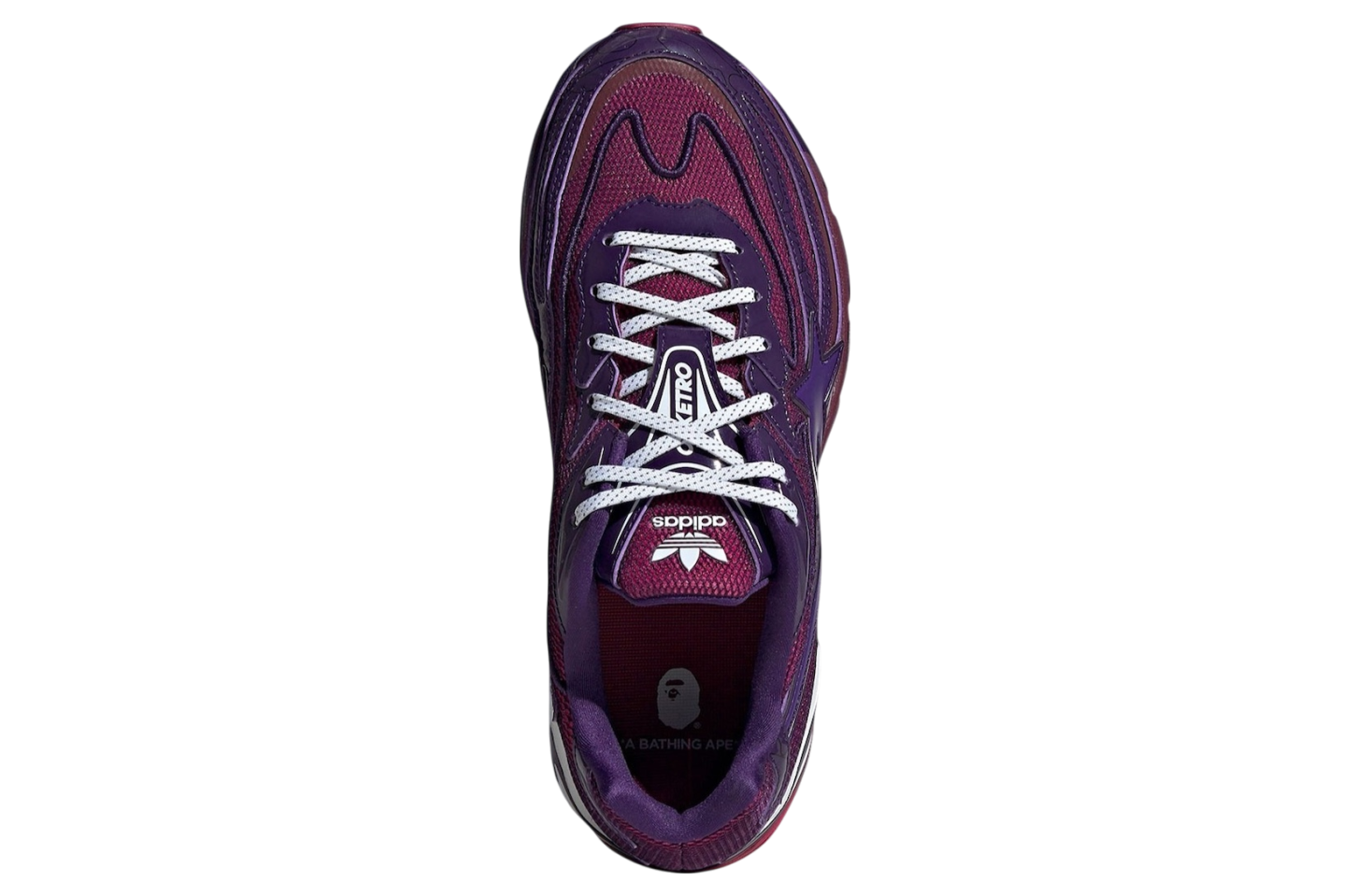 Bape x Adidas Orketro Burgundy Purple Nov 2024 JH6362 KicksOnFire