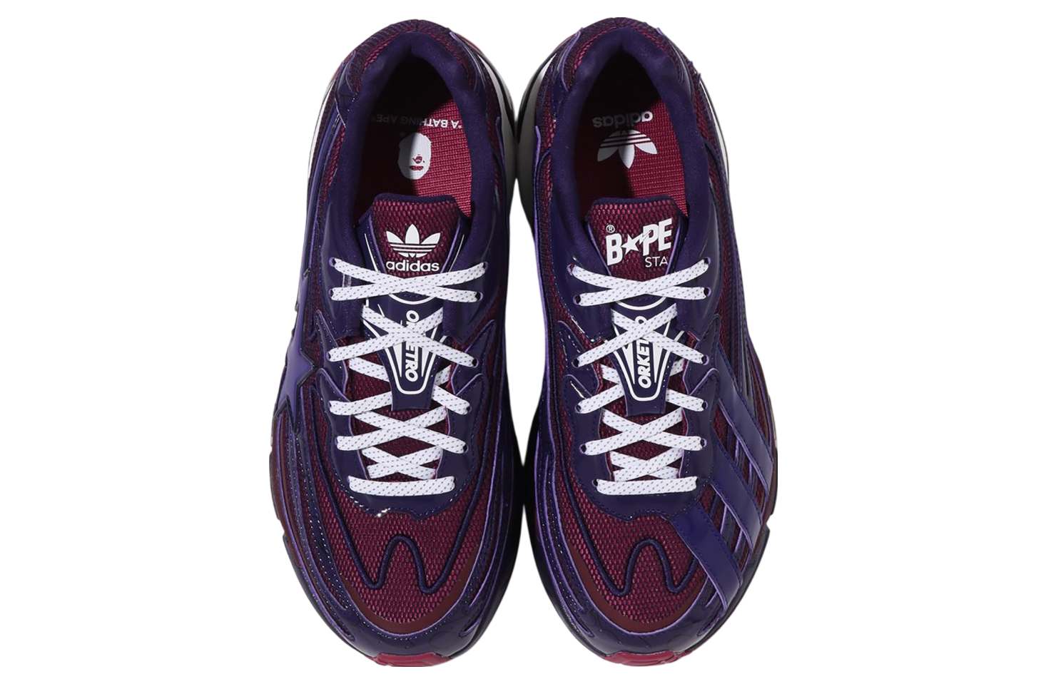 Bape X Adidas Purple