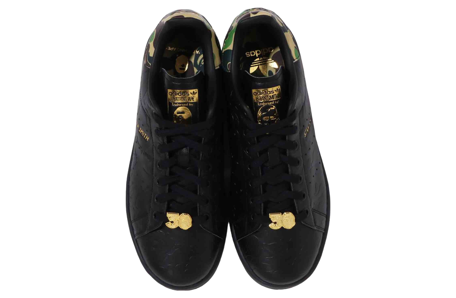 Bape X Adidas Stan Smith Bape Camo Black