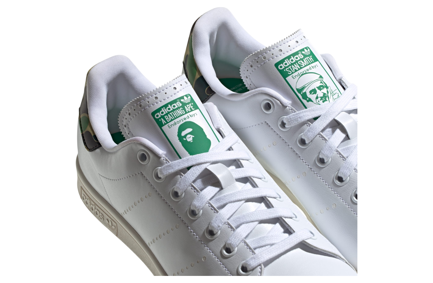 Bape x Adidas Stan Smith Cloud White / Green