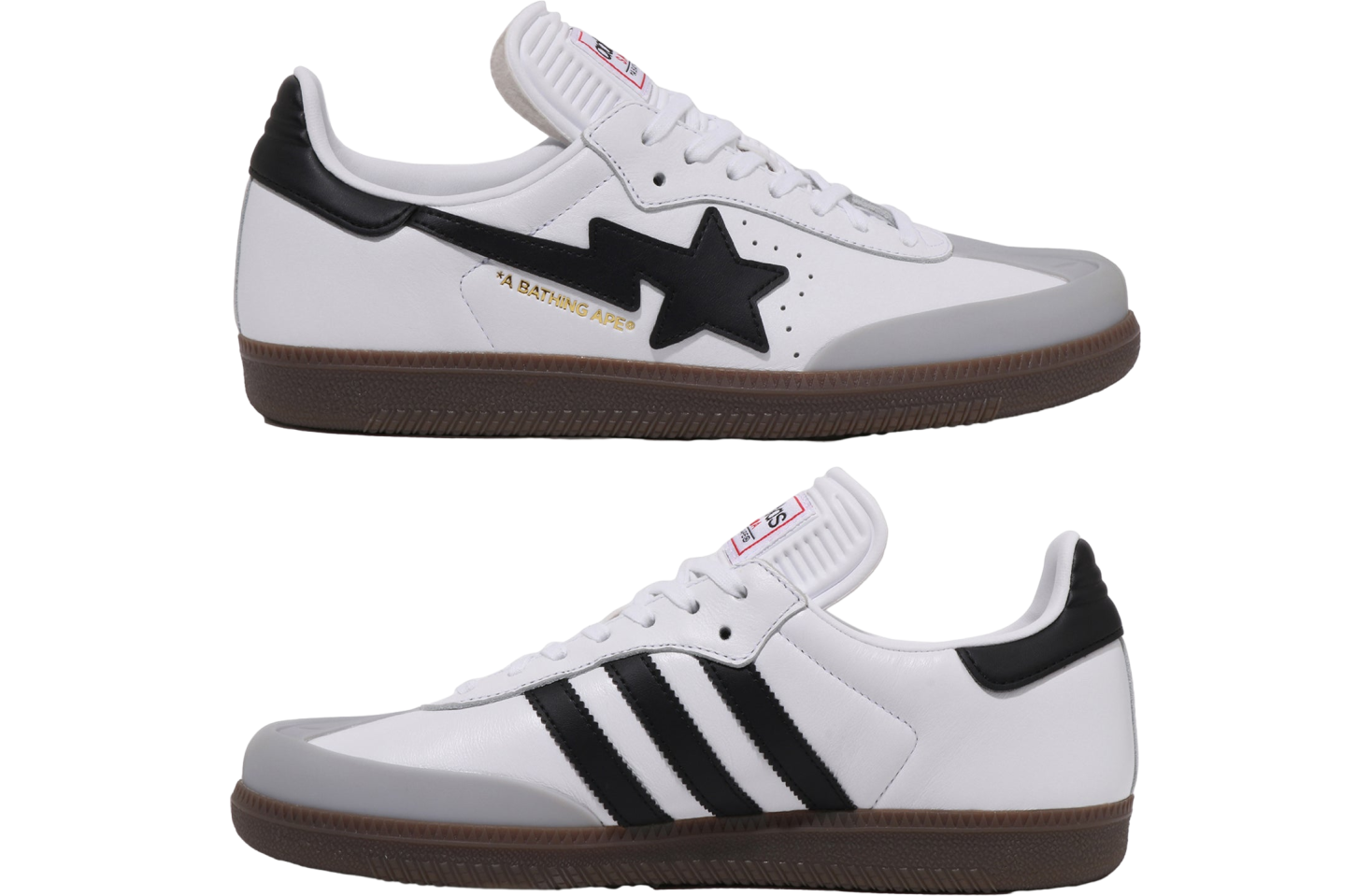 Bape X Adidas White / Black / White