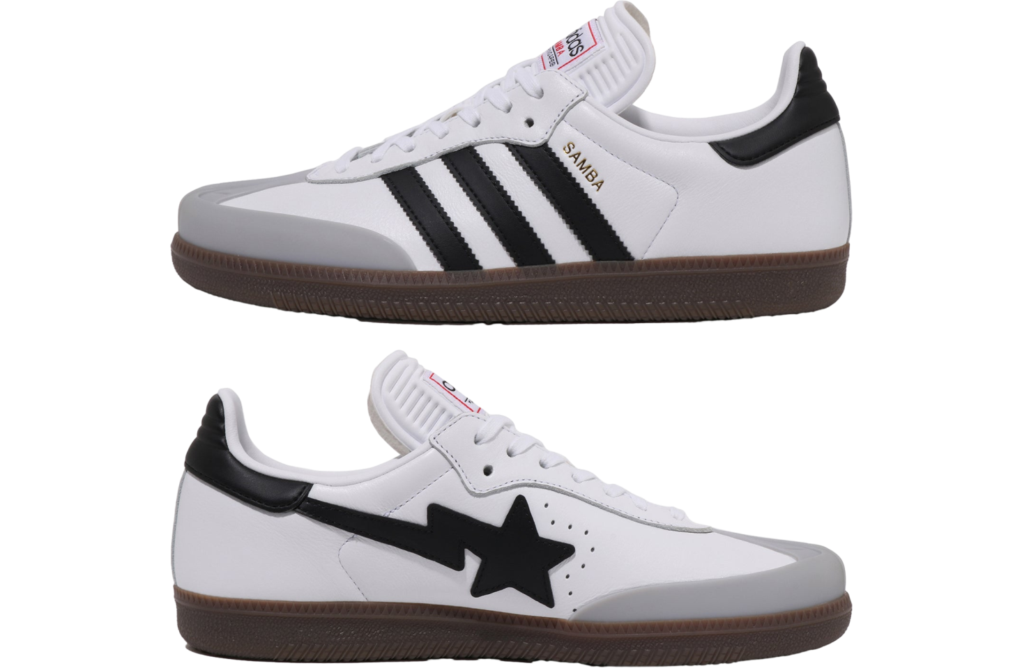 Bape X Adidas White / Black / White